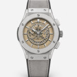 Skeleton Dial Leather Strap Watch – Luxury Chronograph Edition