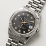 Rolli Black Luxury Stainless Steel Watch – Premium Diamond Dial Edition