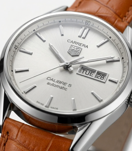 TAG Signature Silver Dial Men's Watch | day-date working