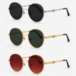 Retro Round Metal Sunglasses